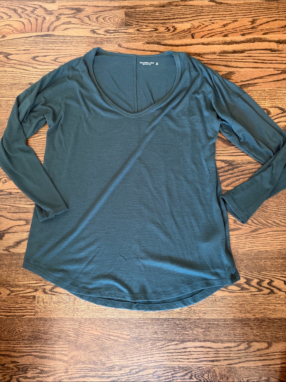 A&F Long Sleeve Top - Forest Green